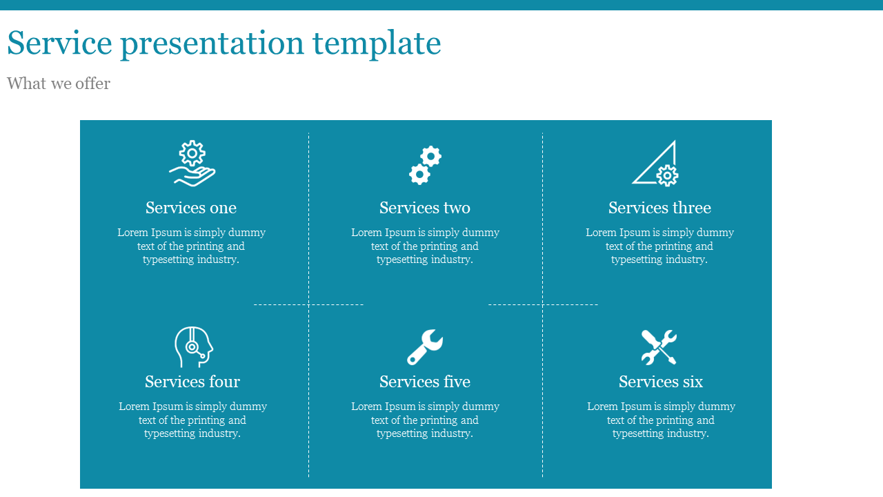 Free - Download our Creative Service Presentation Template